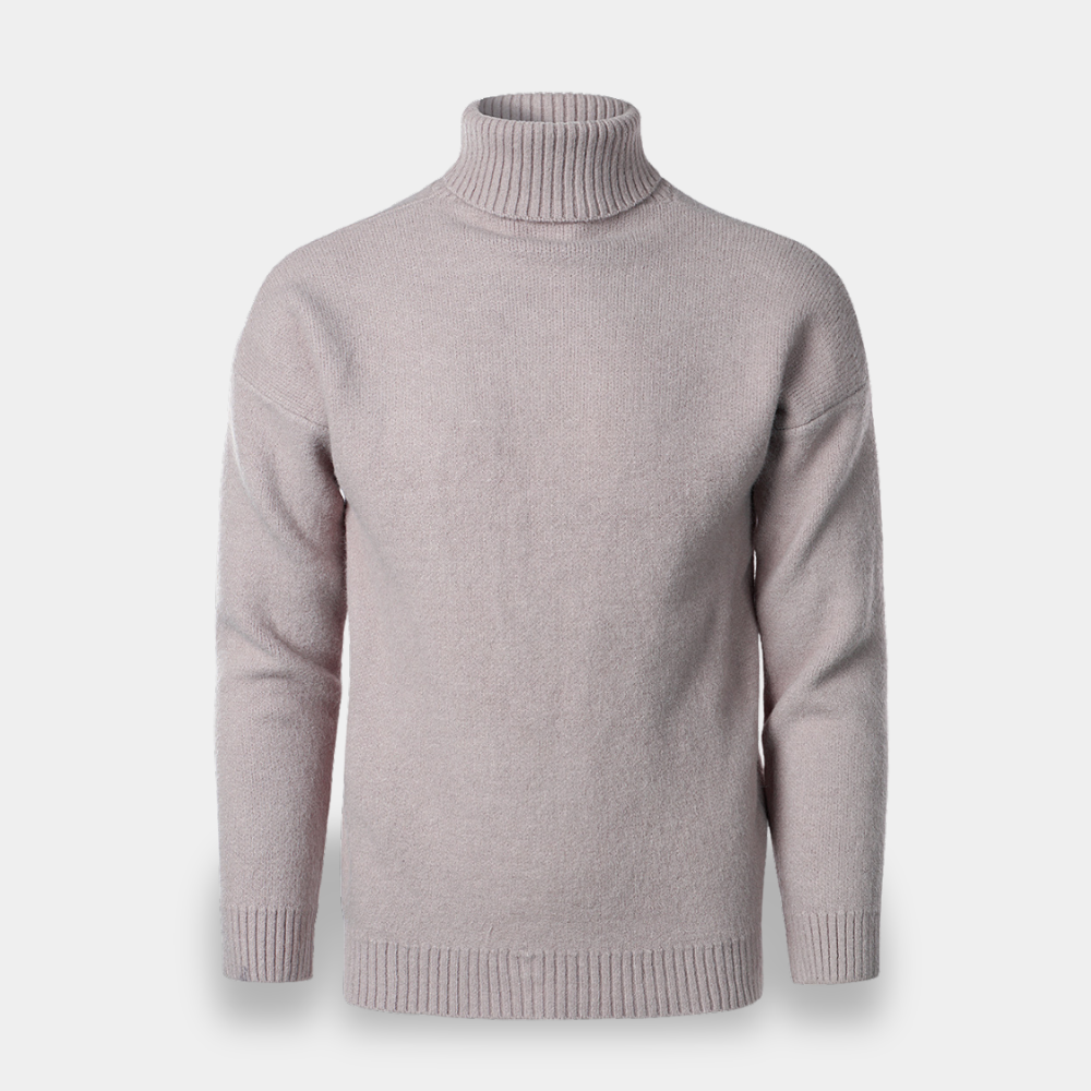 Gentle Class | Men's Relaxed Fit Knit Turtleneck Sweater