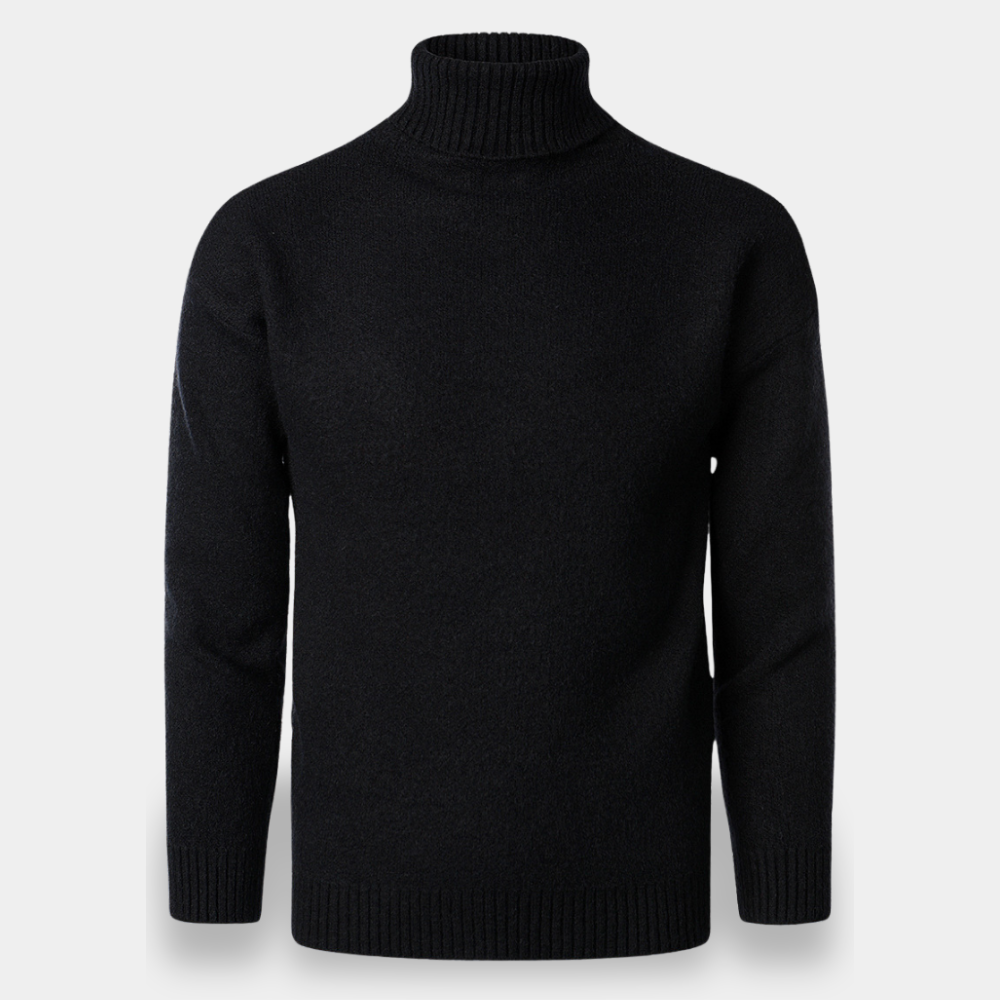 Gentle Class | Men's Relaxed Fit Knit Turtleneck Sweater