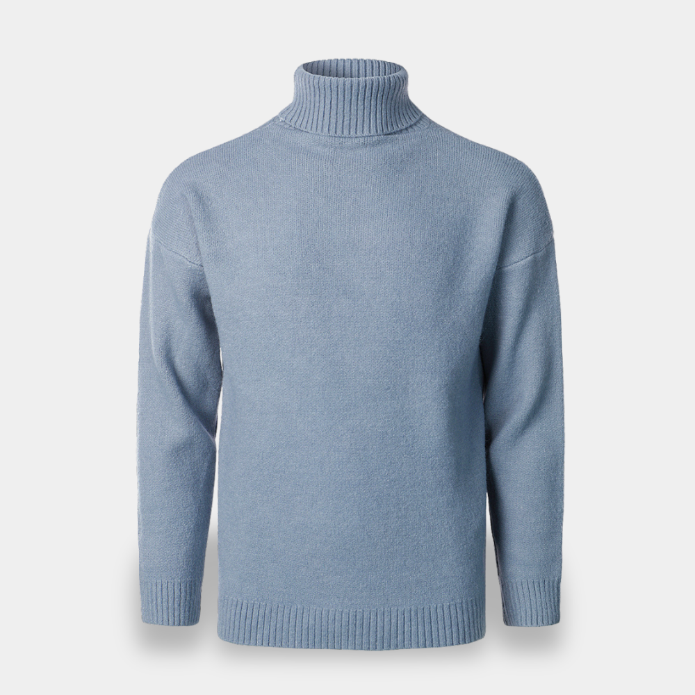 Gentle Class | Men's Relaxed Fit Knit Turtleneck Sweater
