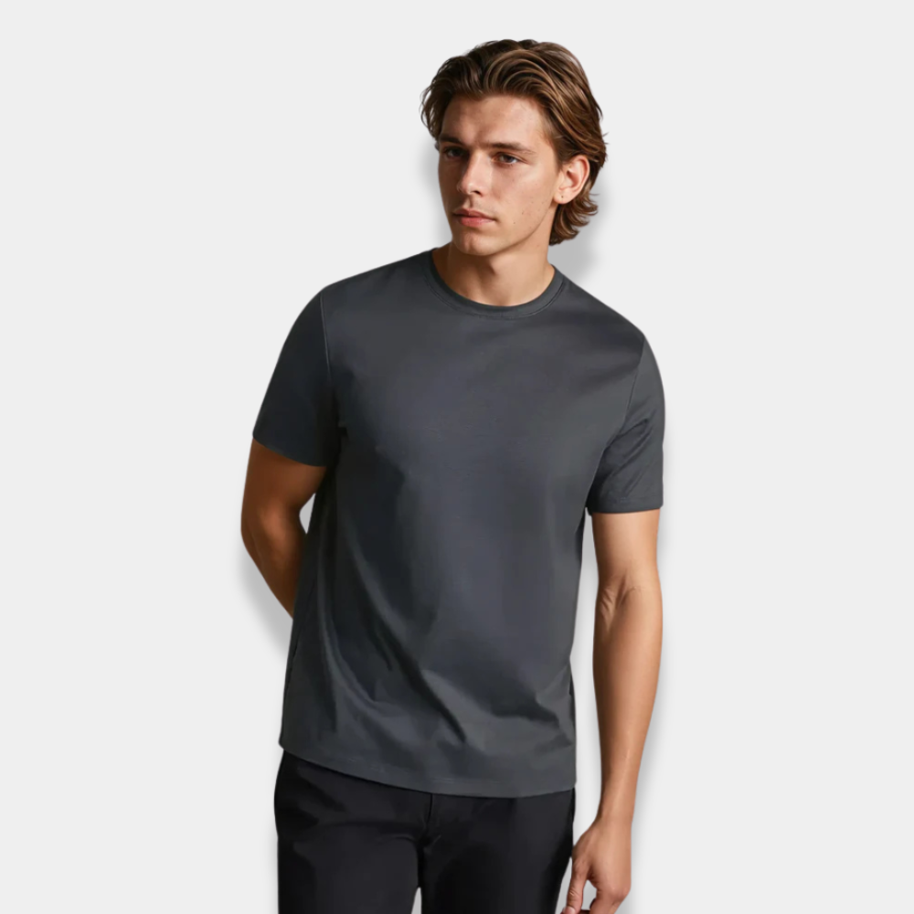 Gentle Class | Men's Supima Cotton Essential T-Shirt Grey