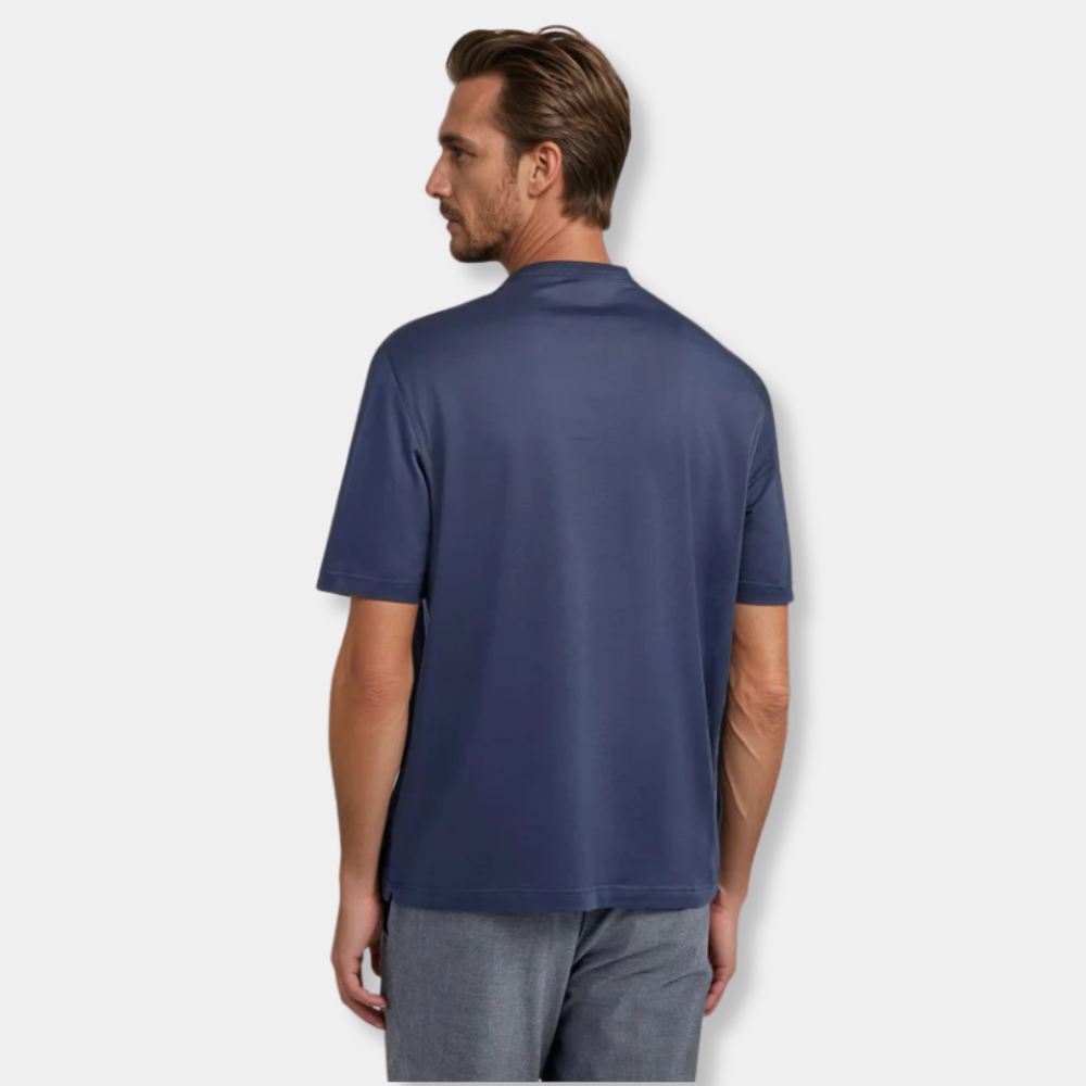 Gentle Class | Men's Supima Cotton Essential T-Shirt Navy