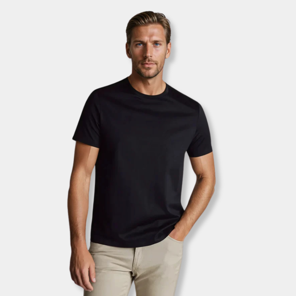 Gentle Class | Men's Supima Cotton Essential T-Shirt Black