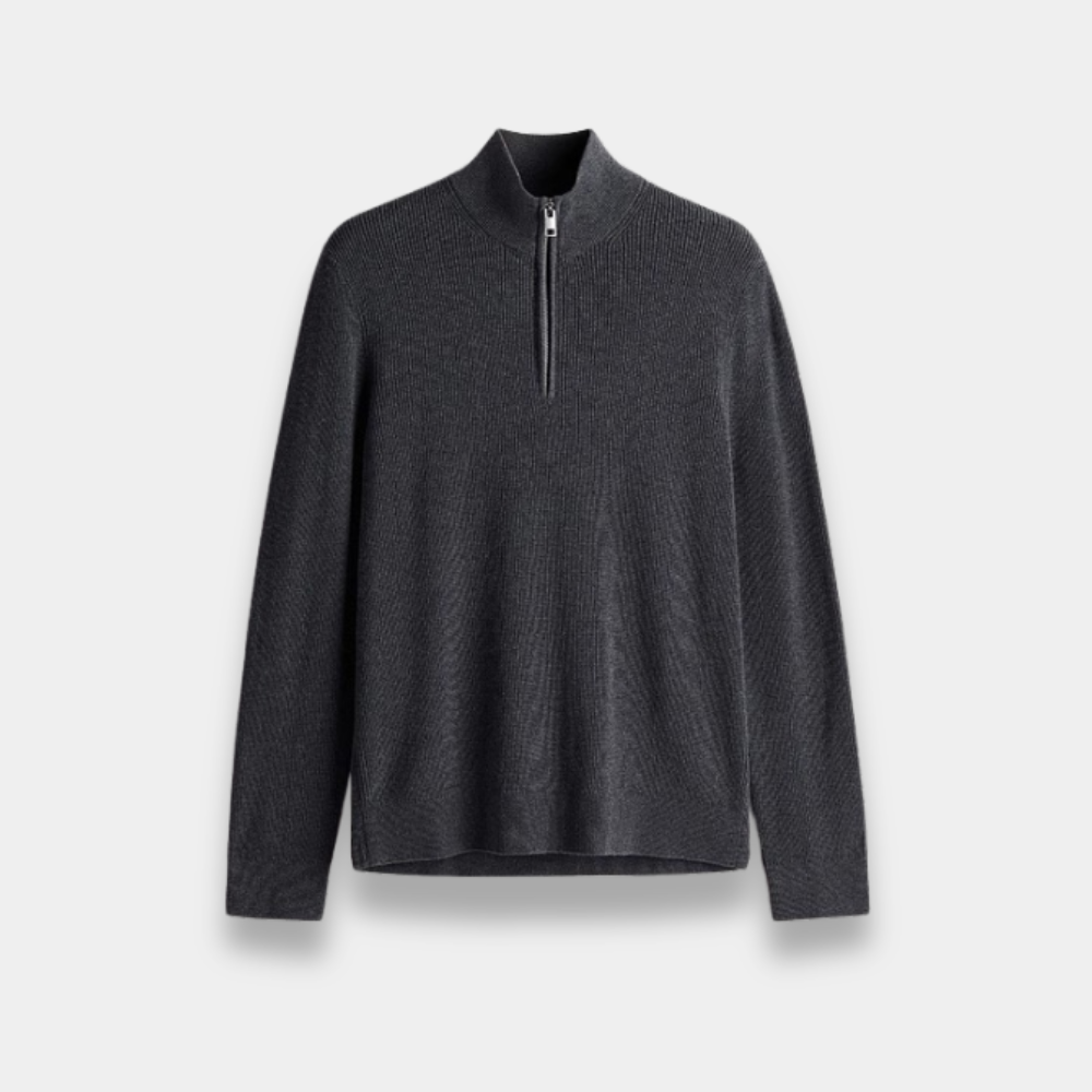 Gentle Class | Men's Cotton Half-Zip Pullover Sweater